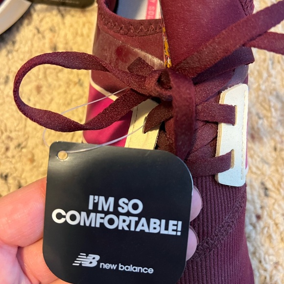 New Balance Burgundy Athletic Shoes - Picture 5 of 5